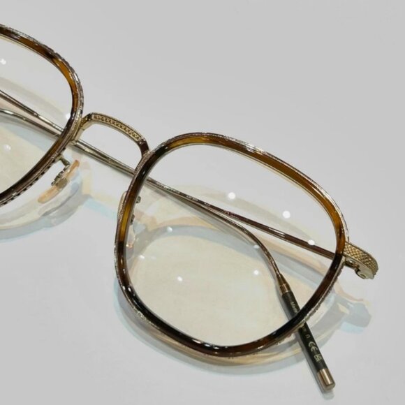 OLIVER PEOPLES TK-9 OPTICAL OV1321T in Gold/ Tuscany Tortoise MSRP$690 - Picture 2 of 13